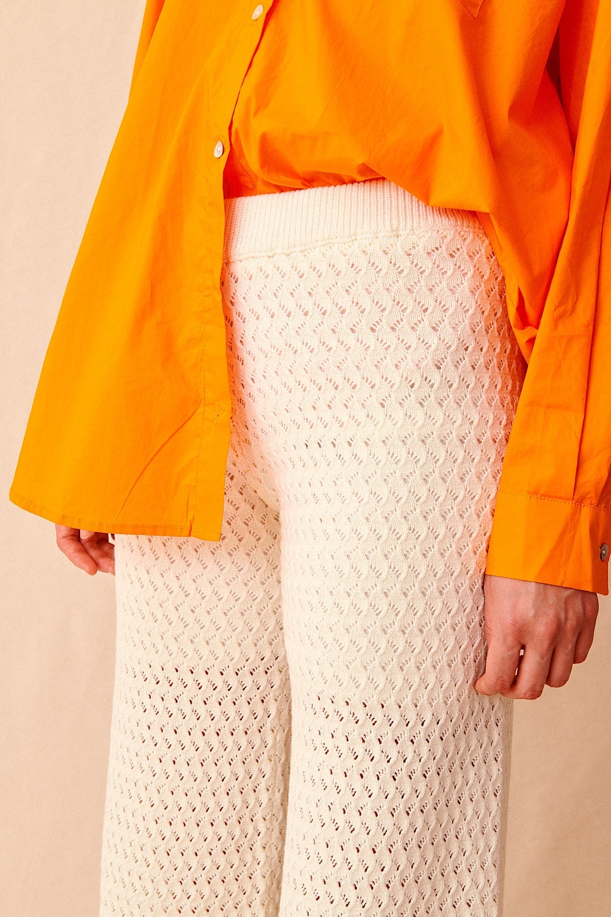 Pantalon large en maille hippie bohème casual garance paris femme été festival