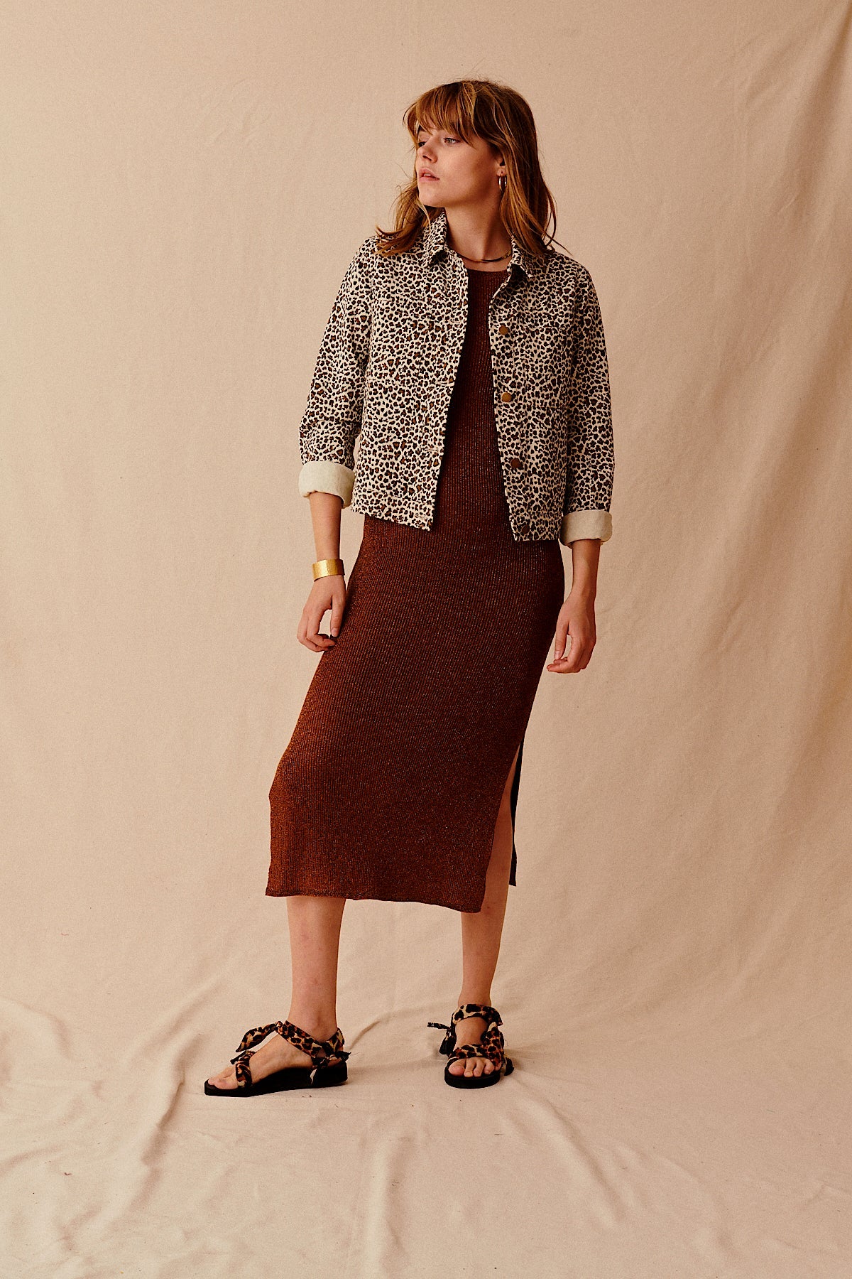 veste en coton courte imprimé léopard garance paris printemps été vêtement femme