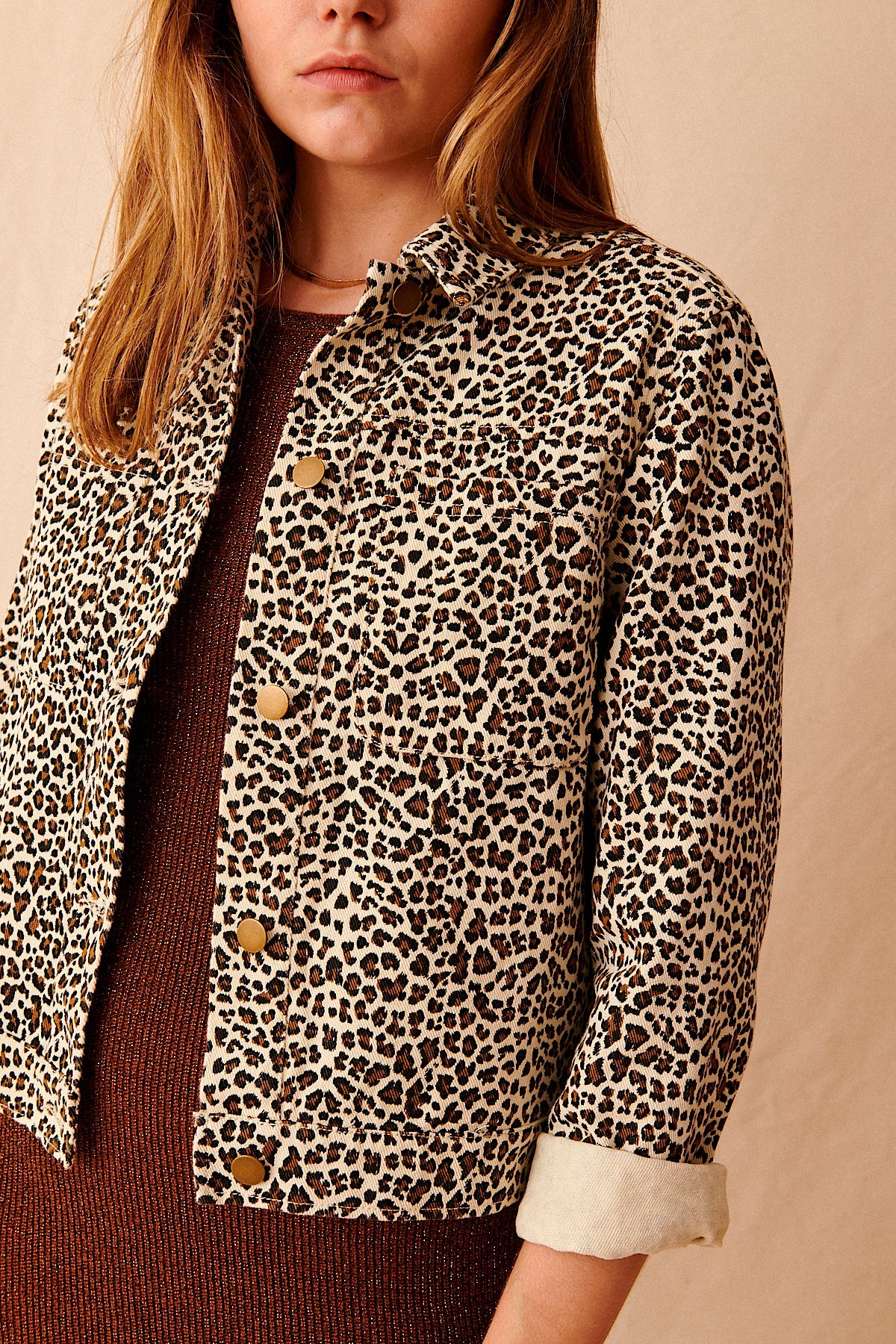 veste en coton courte imprimé léopard garance paris printemps été vêtement femme