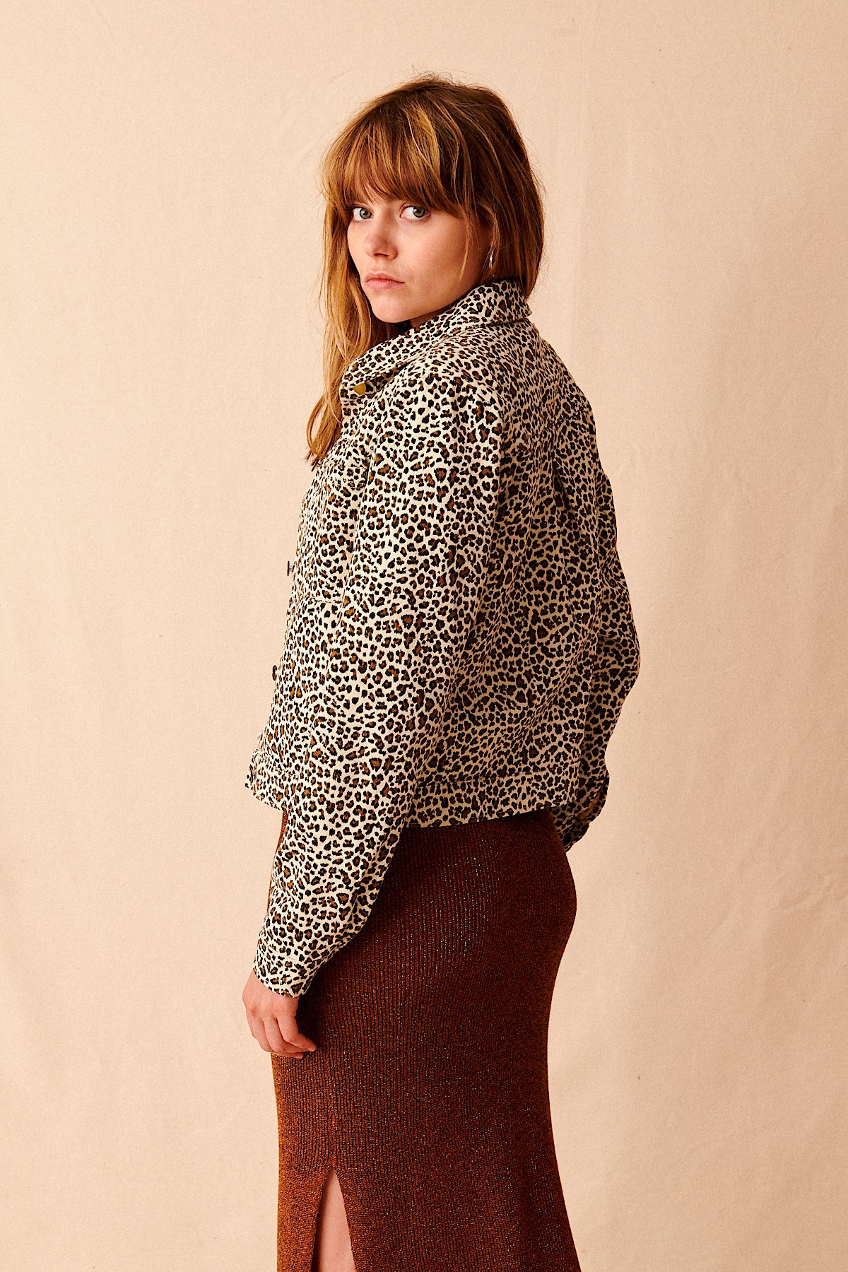 veste en coton courte imprimé léopard garance paris printemps été vêtement femme